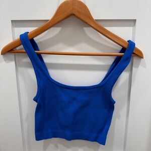 Zara Blue Crop Top Tank
